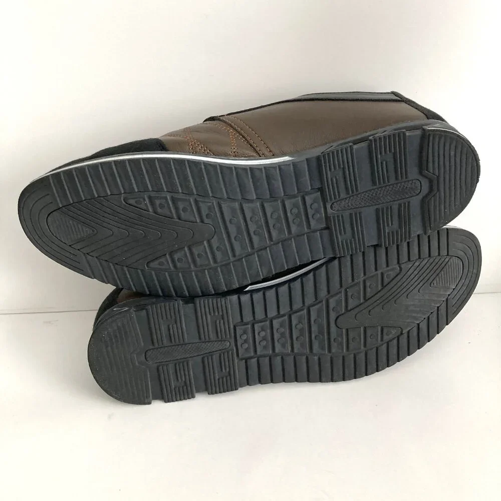 Cosidram  Brown Quilted Oxford Sneakers - Size 11.5 (China 46)
